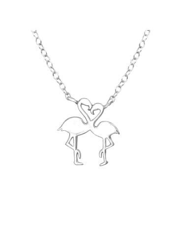 Alexander York Kette mit Anhänger FLAMINGOS in 925 Sterling Silber, 2-tlg. in silber