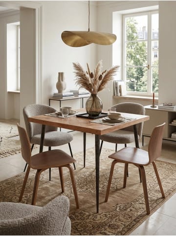 KADIMA DESIGN Esszimmertisch 80x76x80 cm Massivholz / Metall Industrial,