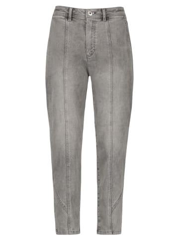 TAIFUN Hose Jeans verkürzt in Bleached Grey Denim