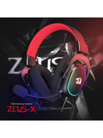 Redraft Zeus Gaming-Headset H510 mit Kabel 7.1 Surround-Sound schwarz Kopfhörer
