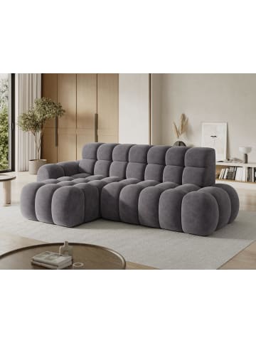 MF Design Ceedry Recamiere Links in Dunkelgrau -  (L) 165 x (B) 283 x (H) 98 cm