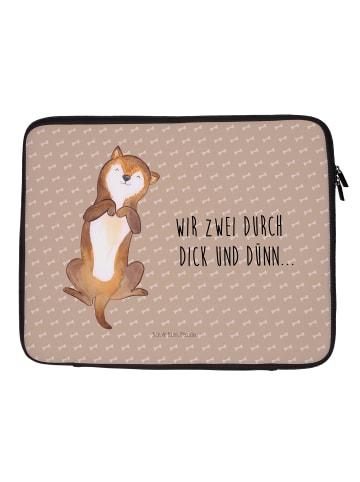 Mr. & Mrs. Panda Notebook Tasche Hund Streicheln mit Spruch in Hundeglück