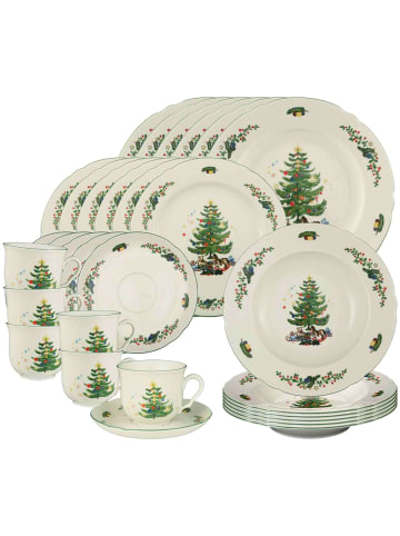 Seltmann Weiden 30er Set Kombiservice Marieluise Weihnachten in bunt