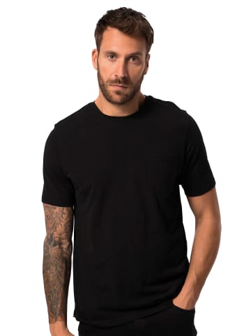 JP1880 Kurzarm T-Shirt in schwarz