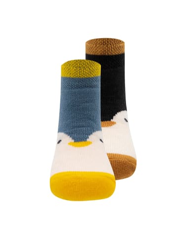 ewers 2er-Set Socken 2er-Set Thermo Pinguin in fliegerblau-graphit