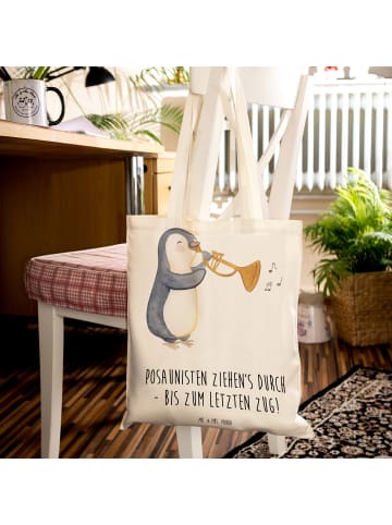 Mr. & Mrs. Panda Uni Tasche Trombone Durchzieher mit Spruch in Creme