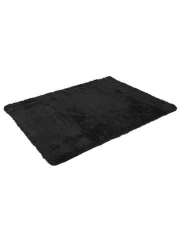 MCW Hochflor-Teppich F69, Schwarz