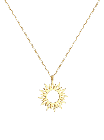 Elli Halskette 925 Sterling Silber Sonne in Gold