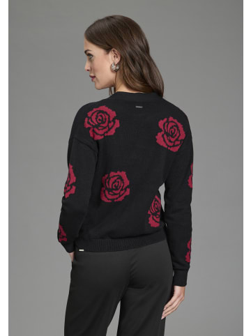 Bruno Banani Cardigan in schwarz-rot