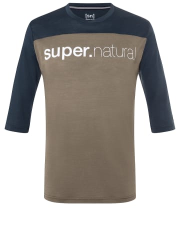 super.natural Merino T-Shirt in braun