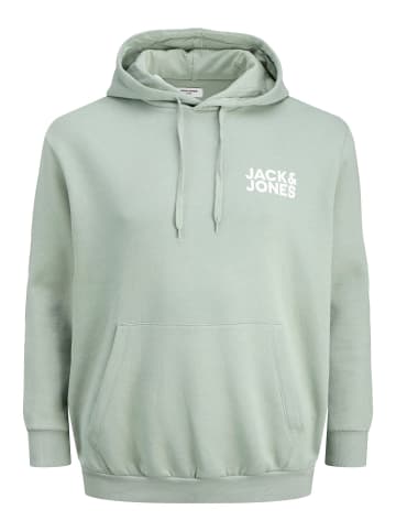 JACK & JONES PLUS Kapuzenpullover in Iceberg Green