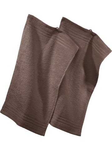 REDBEST Frottier Gästetuch 2er-Pack New York in taupe