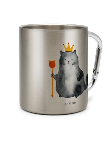 Mr. & Mrs. Panda Teetasse Katze König ohne Spruch in Silber