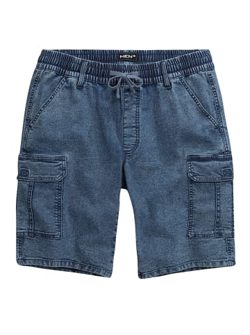 Men Plus Bermuda in blue denim