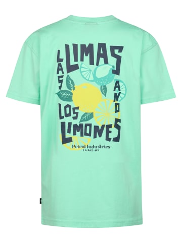 Petrol Industries T-Shirt mit Grafik-Rückenprint Costa in Grün