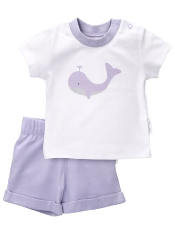 Baby Sweets 2tlg Set Shirt + Hose Baby Wal in weiß lavendel