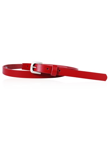FRONHOFER schmaler Damengürtel in Rot