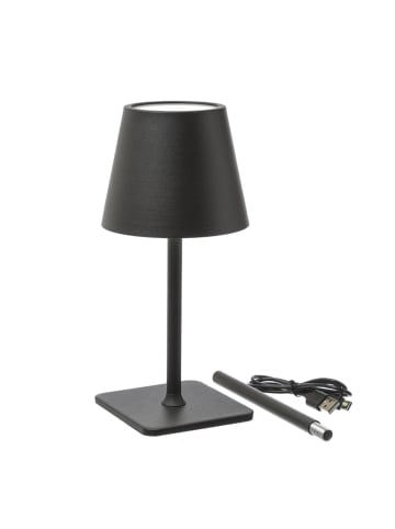 MARELIDA LED Akku Tischlampe 3 Lichtfarben USB Touchfunktion H: 38cm in schwarz