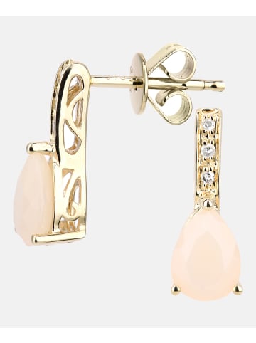 Diamant L'éternel Ohrhänger aus 375 Gelbgold mit Diamant mit Opal