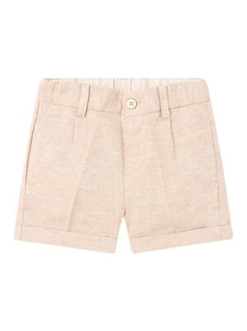 Mayoral Shorts mit Leinenanteil in Beige