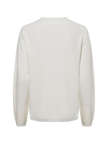 Rabe Strickpullover in weiß - 0001