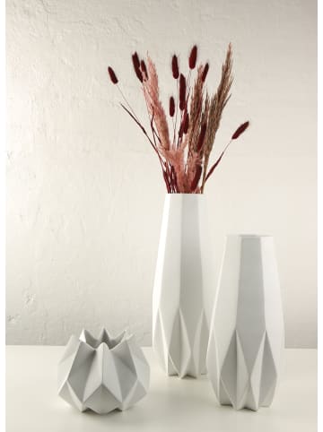 Kaiser Porzellan Vase " Polygono Star " in weiß