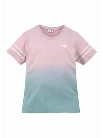 Kangaroos T-Shirt in rosa-mint