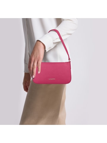 Lazarotti Bologna Leather Pochette Schultertasche Leder 22 cm in hot pink