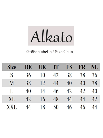 Alkato Alkato Damen Langarm Longshirt Langarmshirt in braun Modell 1