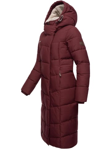 ragwear Wintermantel Pavla Long in Wine Red