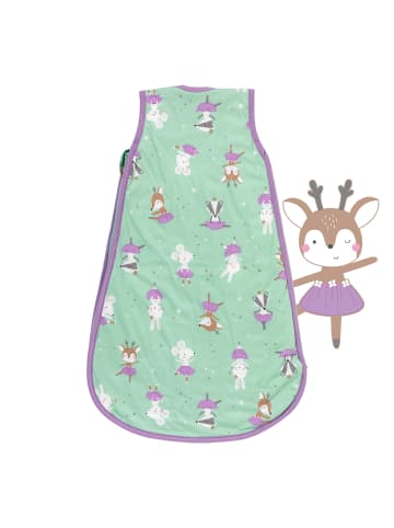 Schlummersack Babyschlafsack, 1.0 TOG in Mint-Lila