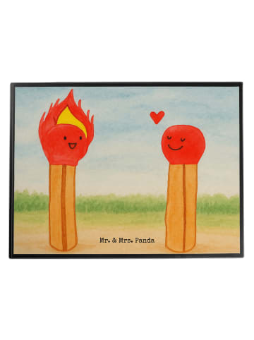 Mr. & Mrs. Panda Schreibtischauflage Streichhölzer Design ohne S... in Weiß