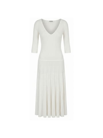 Malo Weiß Baumwolle Damen Kleid