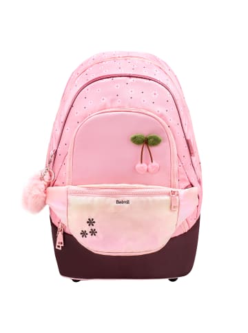 Belmil Premium 2-IN-1 Schultasche & Gürteltasche "Cherry Blossom" Rosa