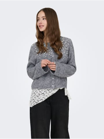 ONLY Strickjacke in Medium Grey Melange