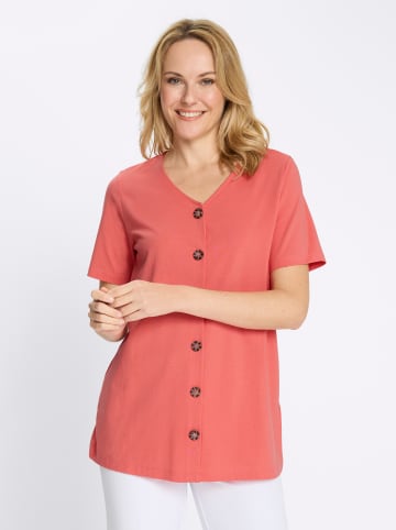 Sieh an! Longshirt in koralle