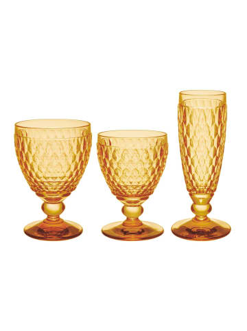 Villeroy & Boch 12er Set Wein- & Sektgläser Boston Coloured in Saffron