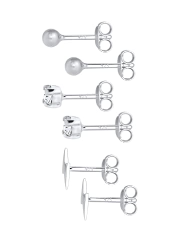 Elli Ohrringe 925 Sterling Silber Blitz, Kugel in Silber