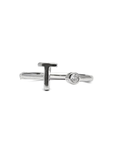 Luxenter Ring Alphabet aus 925er Sterlingsilber  verstellbar ALPHABET-Alphabet silver