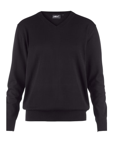 Men Plus Pullover in schwarz