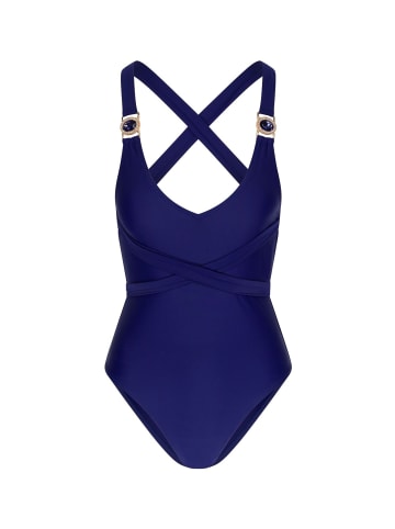 Moda Minx Badeanzug Amour in blau-schwarz