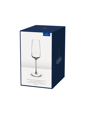 Villeroy & Boch 4er Set Sekt- / Champagnergläser Afina in 120 ml in transparent