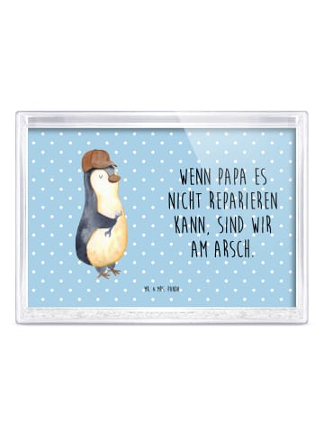Mr. & Mrs. Panda Schneerahmen Wenn Papa es nicht reparieren kann... in Blau Pastell