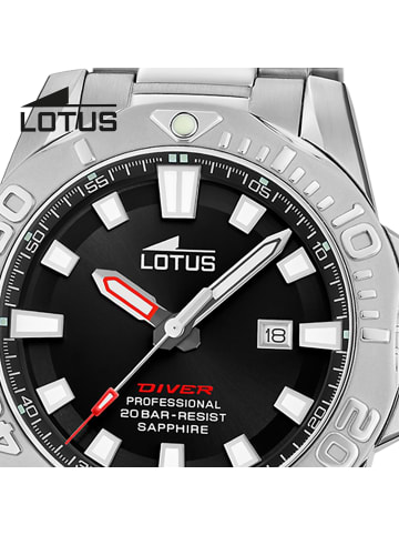 Lotus Chronograph-Armbanduhr Lotus Classic silber groß (ca. 44,5mm)