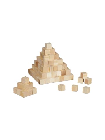 relaxdays 160 x Holzwürfel - 2cm