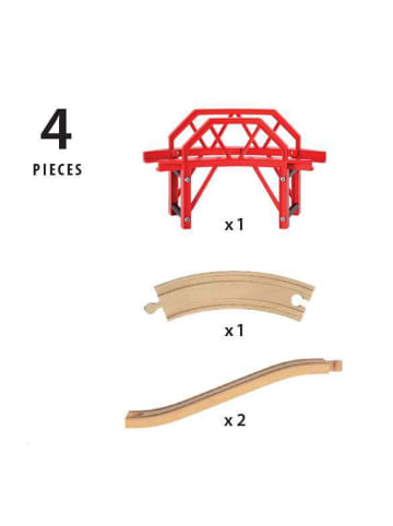 Brio Aktionsspiel BRIO World - Bahnbrücke mit Auffahrten Ab 3 Jahre in bunt