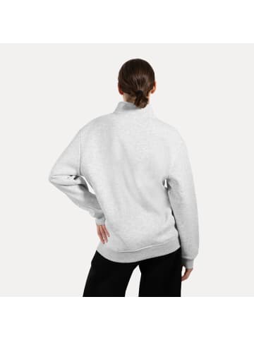 SMILODOX Half Zip Sweatshirt Jago in Grau Melange