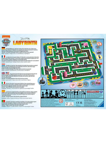 Ravensburger Schiebespiel Paw Patrol: Junior Labyrinth - Kinderspiel ab 4 Jahre 4-99 Jahre in bunt