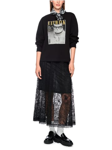 MARC CAIN SPORTS Sweatshirt mit ikonischem Print in Black New