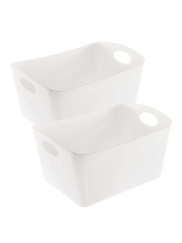 koziol BOXXX L - Aufbewahrungsbox 15l Set in recycled white